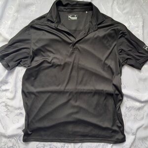 Men's Black Polo Shirt Size L
